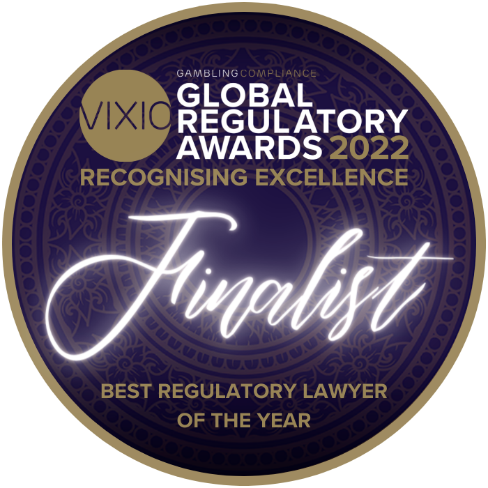 Finalist of the VIXIO Gambling Compliance Global Regulatory Awards